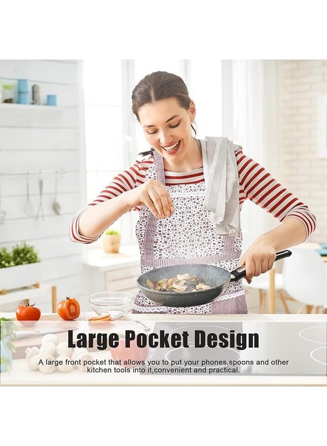 Leeonz Kitchen Apron for Women | Japanese-style Cooking Aprons | Cute Apron for Women With Pockets | Polyester Cotton Apron |Perfect for Cafe Shop, Baking, Gardening, Cooking (1piece, Cream) - Image 5