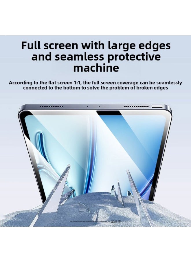 Generic - Tempered Film For IPad 10 Generation IPad11 Tablet 9 For Apple IPadAir7 Full Screen Pro Protection 6 Generation 5 HD-Color:Blu-ray 25 Pieces [naked Mold]_no Packaging-Size:Suitable For IPad Air6( 13inch ) - Image 1