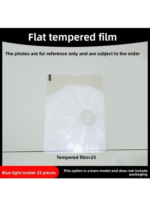 Tempered Film For IPad 10 Generation IPad11 Tablet 9 For Apple IPadAir7 Full Screen Pro Protection 6 Generation 5 HD-Color:Blu-ray 25 Pieces [naked Mold]_no Packaging-Size:Suitable For IPad Air6( 13inch )