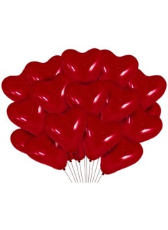 50PCS Red Heart Shape Balloon Latex Balloons