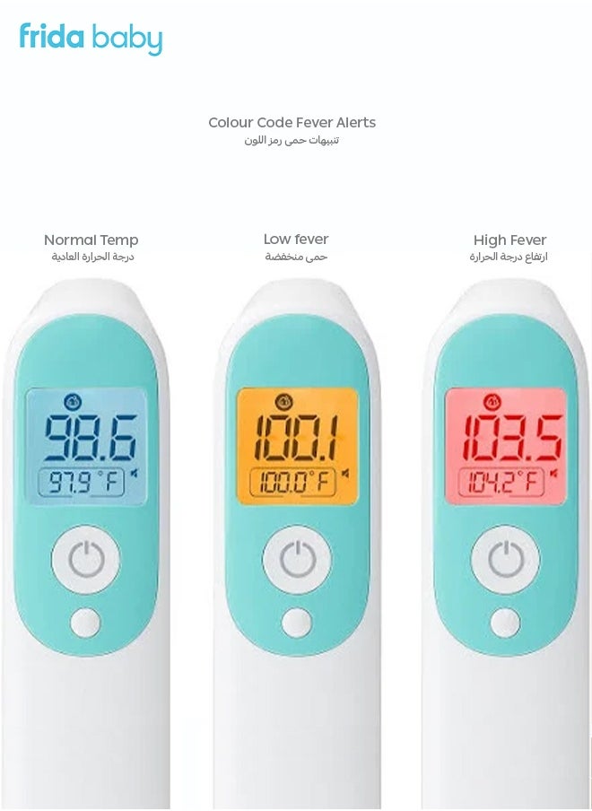 fridababy 3-in-1 Infrared Thermometer | Ear | Forehead | Touchless for Room & Bottle | Fast 1-Second Reading | Fever Alert | For Baby & Adult | 10.16x5.08x21.59 CM  - Image 3