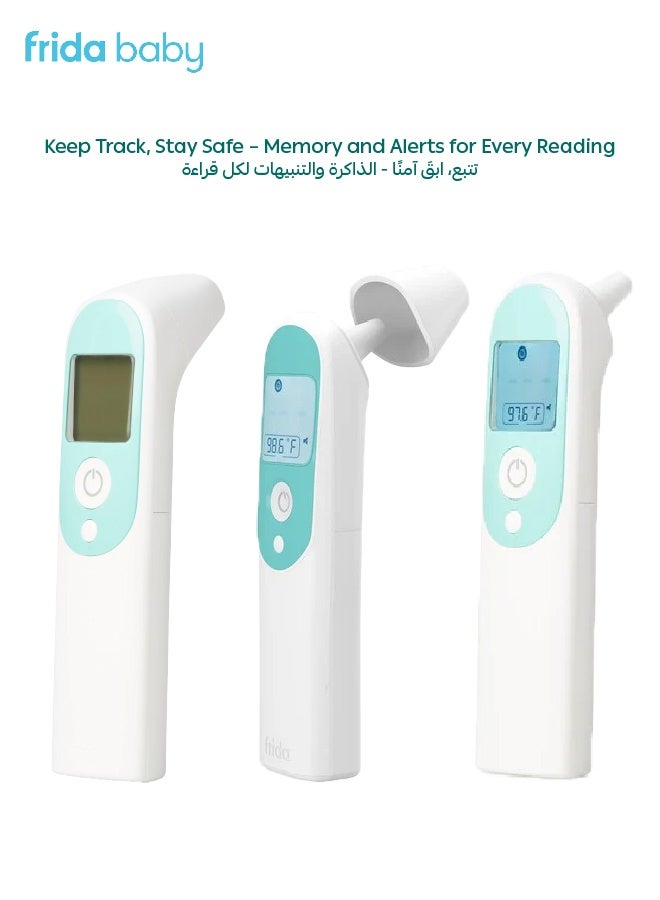 fridababy 3-in-1 Infrared Thermometer | Ear | Forehead | Touchless for Room & Bottle | Fast 1-Second Reading | Fever Alert | For Baby & Adult | 10.16x5.08x21.59 CM - Image 5