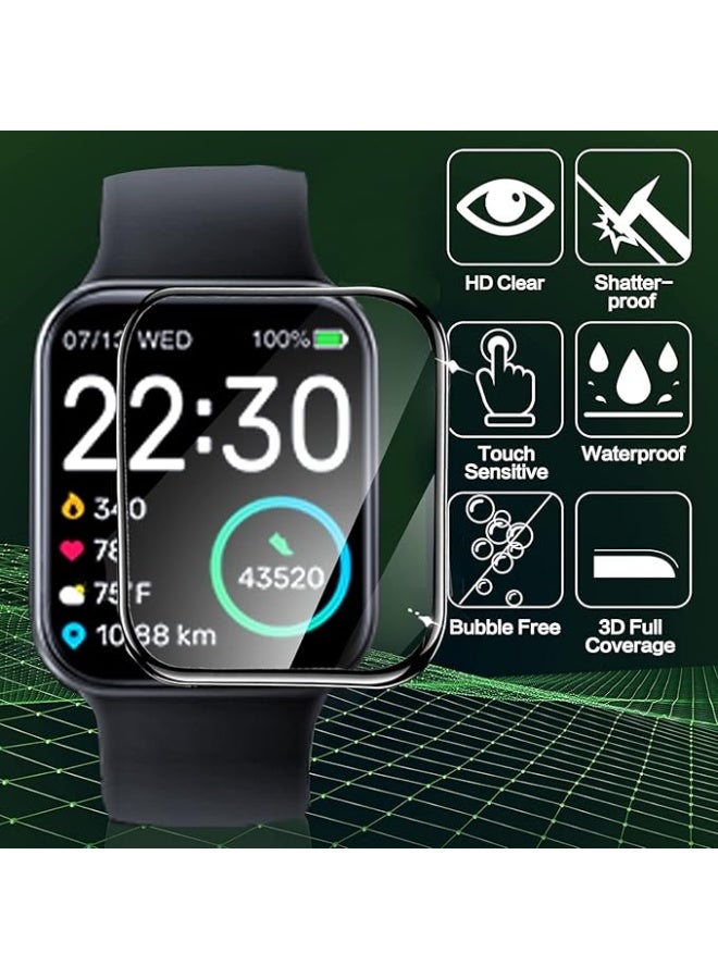 Screen Protector Compatible with Huawei Watch Fit 3 (Not Tempered Glass) Flexible TPU Film 3 Pieces, HD/Anti-Scratch 3D Full Coverage Screen Protector For Huawei Watch Fit 3 - Image 3