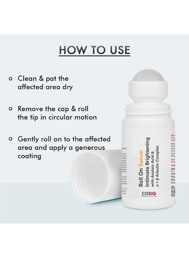 "كوز آي كيو" سيروم كوس-آي كيو لتفتيح المناطق الحساسة | مع حمض الأزيليك ومركب ألفا وبيتا أربوتين | للهالات السوداء تحت الإبطين، والفخذين من الداخل، والركبتين، ومنطقة البكيني | المناطق الحساسة للنساء والرجال | 40 مل - Image 4