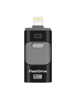AROAQ 128GB USB Flash Drive, Shock Proof Durable External USB Flash Drive, Safe And Stable USB Memory Stick, Convenient And Fast I-flash Drive for iphone, (128GB Black Color)  - Image 1