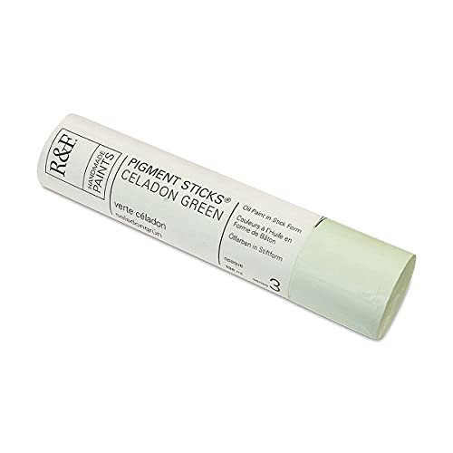 R&F Handmade Paints - Professional Oil Pigment Stick, Celadon Green, 188 ml - Image 5