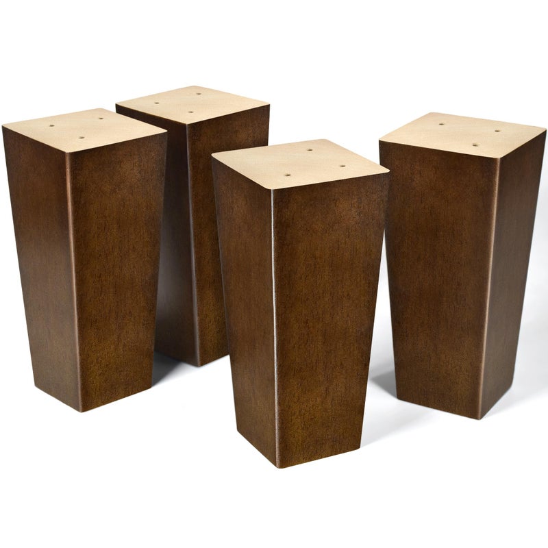 AORYVIC أرجل الأثاث الخشبية من Aoryvic مقاس 6 بوصات، أرجل الأريكة المربعة، أرجل بديلة قابلة للتطبيق عالميًا لخزانة الملابس العثمانية، سهلة التركيب، حجم عادي للأثاث الأمريكي الصنع وغيرها - Image 1