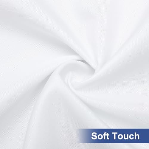 homing Rectangle Table Cloth Cover, Waterproof Polyester Elastic Fitted Tablecloth, Fits for 6 Foot Folding Tables, Washable Table Protector for Picnic, Camping, Outdoor (White, 30" x 72") - Image 3