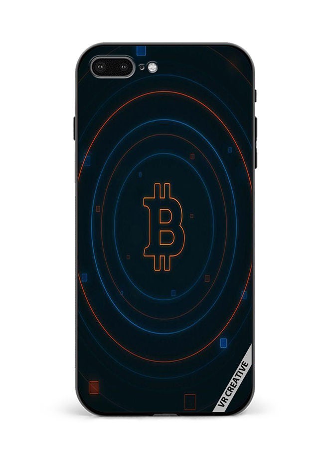 VR CREATIVE Protective Case Cover For Apple iPhone 7 Plus/8 Plus Cryptocurrency Design Multicolour - Image 1