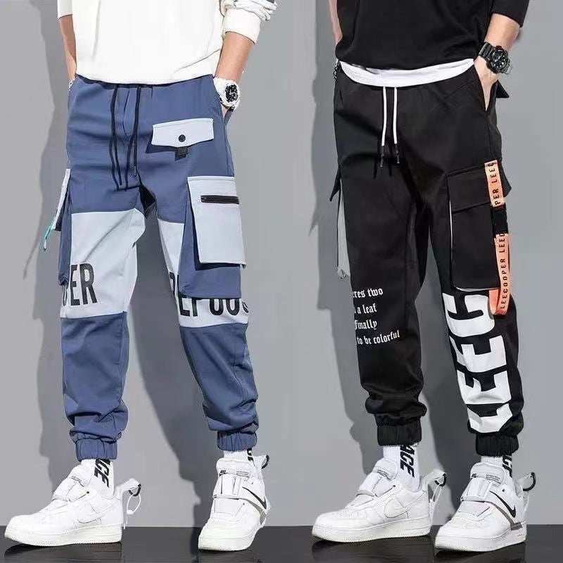 Summer Pants For Men, Junior High School Students, Boys' Casual Cargo Pants, Korean Style Trendy Functional Harem Leggings, Trendy Pants - Image 2