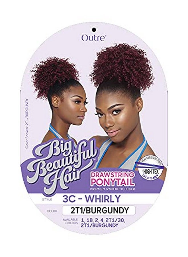 Outre Utre Drawstring Ponytail Big Beautiful Hair 3C Whirly (2T1/30) - Image 5
