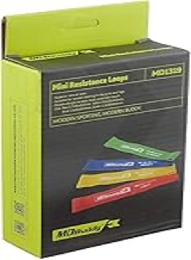 Mdbuddy resistance loop exercise bands set md1319 multi color set of 4