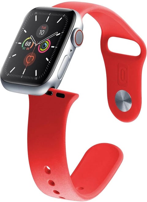 cellularline Urban Band, Silicone strap for Apple Watch 38/40mm Red