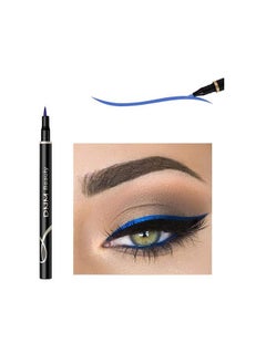 DNM Cat Eye Makeup Waterproof Neon Colorful Liquid Eyeliner Pen Make Up Comestics Longlasting Black Eye Liner Pencil Makeup Tools (blue)  - Image 2