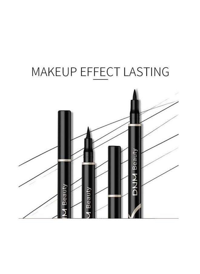 DNM Cat Eye Makeup Waterproof Neon Colorful Liquid Eyeliner Pen Make Up Comestics Longlasting Black Eye Liner Pencil Makeup Tools (blue)  - Image 3