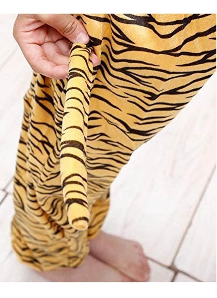 Brain Giggles Brain Giggles Tiger Animal Plush Costume Design Halloween Carnival Animal Party Jumpsuit for Kids Boys & Girls - Medium  - Image 4
