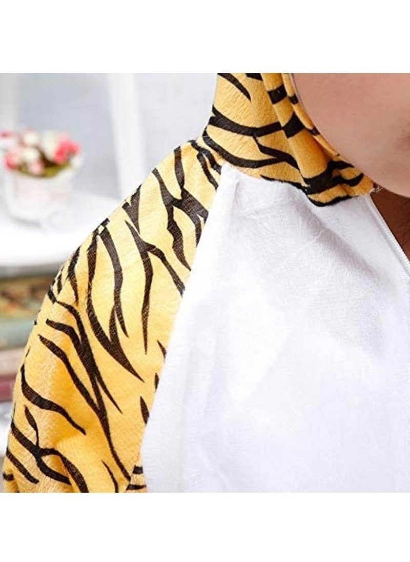 Brain Giggles Brain Giggles Tiger Animal Plush Costume Design Halloween Carnival Animal Party Jumpsuit for Kids Boys & Girls - Medium  - Image 5