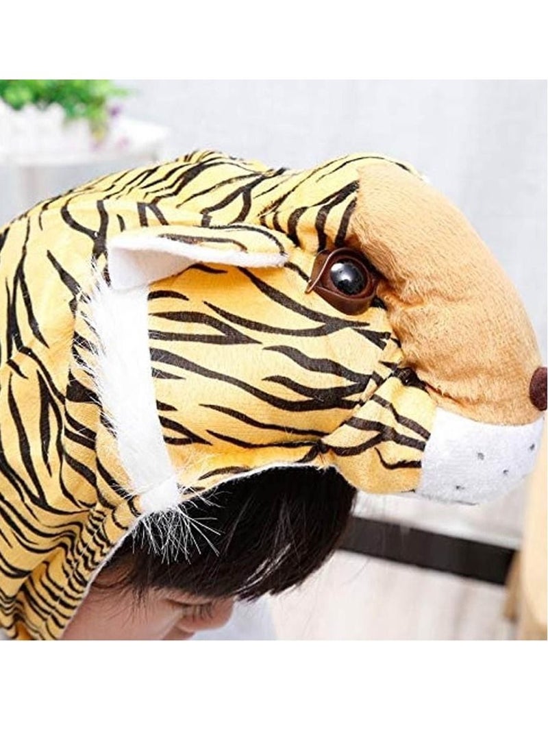 Brain Giggles Brain Giggles Tiger Animal Plush Costume Design Halloween Carnival Animal Party Jumpsuit for Kids Boys & Girls - Medium  - Image 3