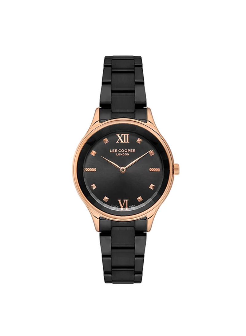 Lee Cooper Women's Analog Tonneau Shape Metal Wrist Watch LC07113.460 - 35 Mm