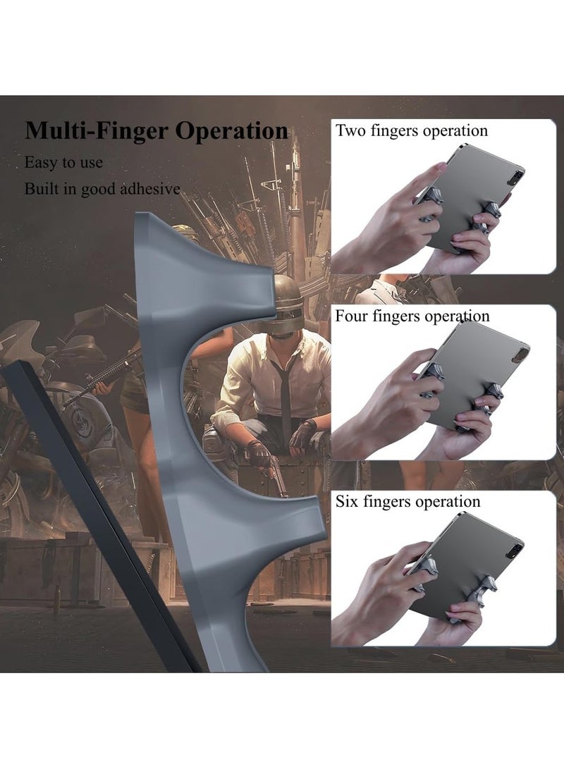 2 Pack Gaming Handle For Ipad, Anti-Slip Silicone Gamepad Grip, Tablet Game Controller For Various Games，Grey - Image 3