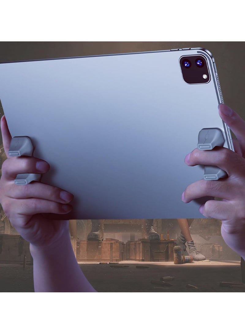 2 Pack Gaming Handle For Ipad, Anti-Slip Silicone Gamepad Grip, Tablet Game Controller For Various Games，Grey - Image 5