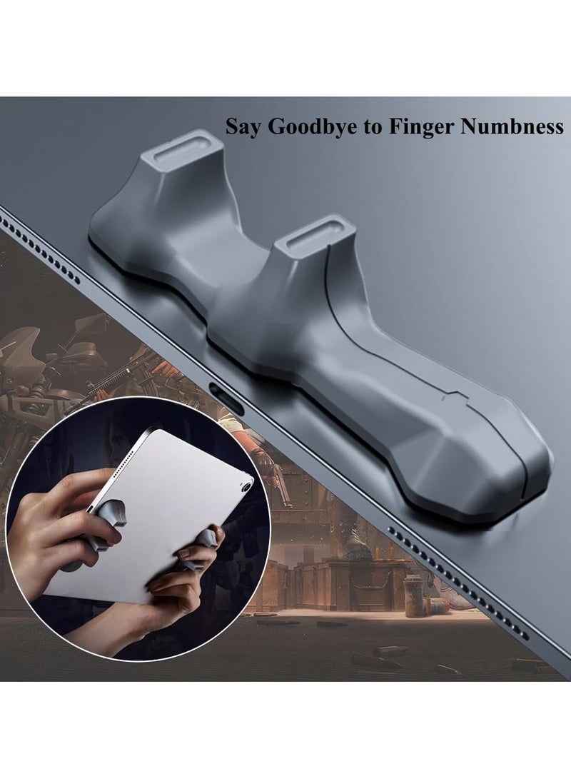 2 Pack Gaming Handle For Ipad, Anti-Slip Silicone Gamepad Grip, Tablet Game Controller For Various Games，Grey - Image 4