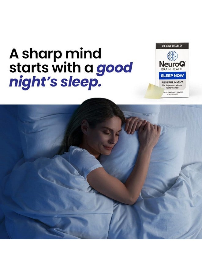 LifeSeasons LifeSeasons NeuroQ Sleep Now - Natural Sleep Support Supplement - Maintain Healthy Sleep Cycles & Brain Function - Melatonin & L-Theanine - Non-Habit Forming - 30 Mint Oral Strips - Image 5