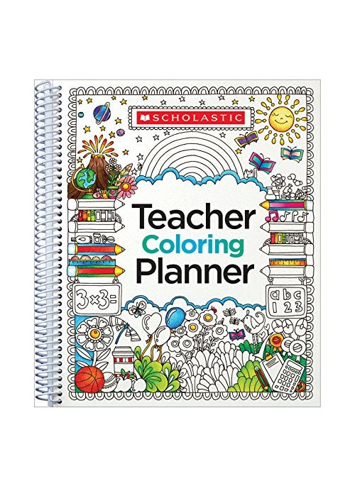 null - Teacher Coloring Planner By Scholastic Teaching Resources Paperback - Image 1