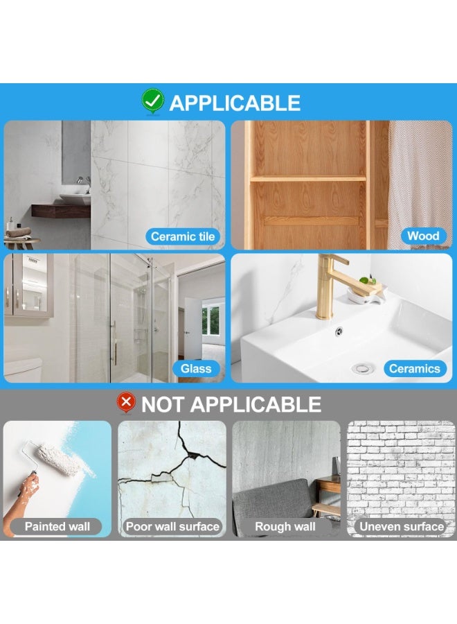 HOMESTAR 12-Pack Stainless Steel Hooks - Invisible Heavy Duty Adhesive Waterproof Wall Hooks, Max 5kg Load, Strong Wall Hooks for Towels & Coats, Waterproof Transparent Hooks for Bathroom, Shower, Kitchen (6.3*6.3 Cm) - Image 4