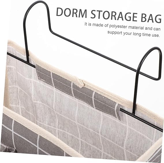 JAMBUVANTI Bedside Fabric Hanging Basket Bookshelf Nightstand Bookshelf Bed Frame Hanging Pockets Organizer Bedside Storage Dorm Kids Bunk Beds Sundries Container Hanging Pouch Decor Multi Color - Image 5