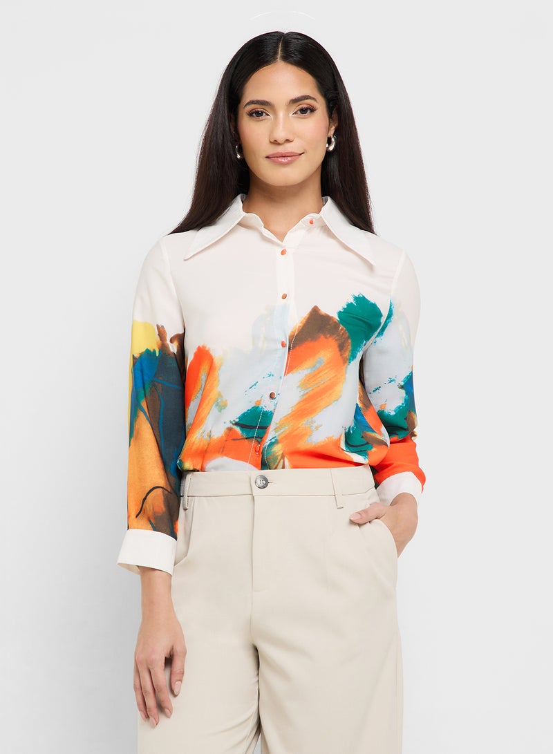 ELLA Printed Blouse - Image 1