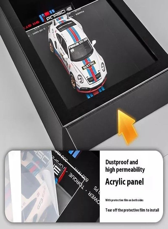 DD WORLD 1:32 Bugatti Veyron 3D Diecast Caar Model with Wooden Frame | Metal Sports Car Wall Art & Photo Display | Premium Collectible Gift for Caar Enthusiasts & Decor Lovers - Image 3