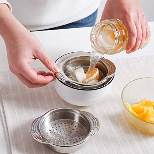 KEISSCO Stainless Steel Food Can Strainer Sieve Tuna Press Lid Oil Drainer Remover, Unique No-Mess Dishwasher Safe Design - Image 5