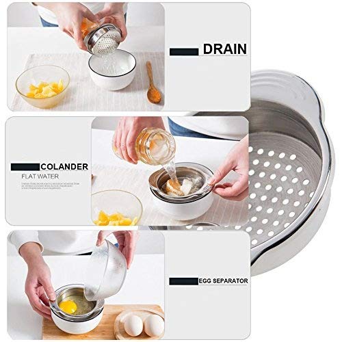 KEISSCO Stainless Steel Food Can Strainer Sieve Tuna Press Lid Oil Drainer Remover, Unique No-Mess Dishwasher Safe Design - Image 2