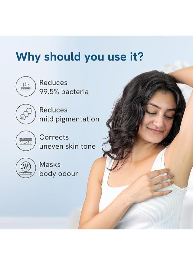 Be Bodywise 4% Aha Bha Underarm Roll On | With 2% Lactic Acid 1% Mandelic Acid 1% Salicylic Acid | Prevents Odour Reduces Pigmentation | Fragrance Free  - Image 3