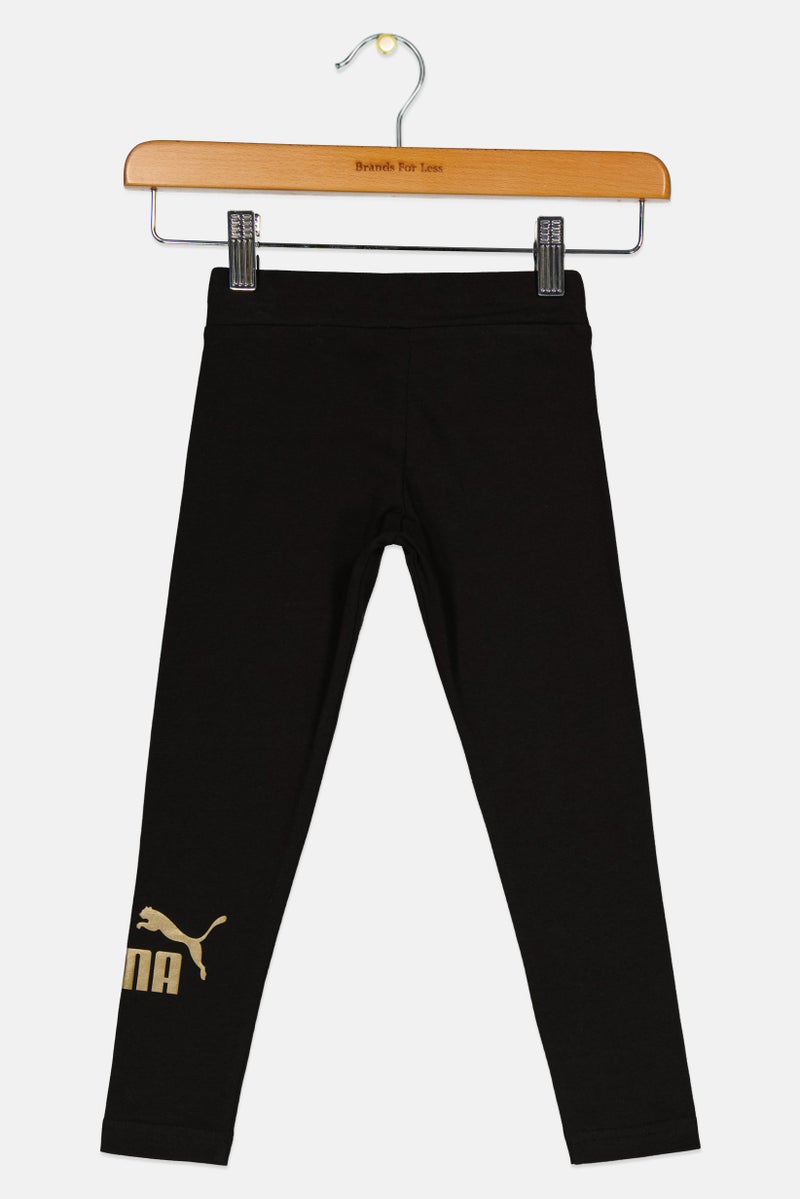 PUMA ملابس رياضية للبنات، ليغينغز للجري، أسود - Image 2