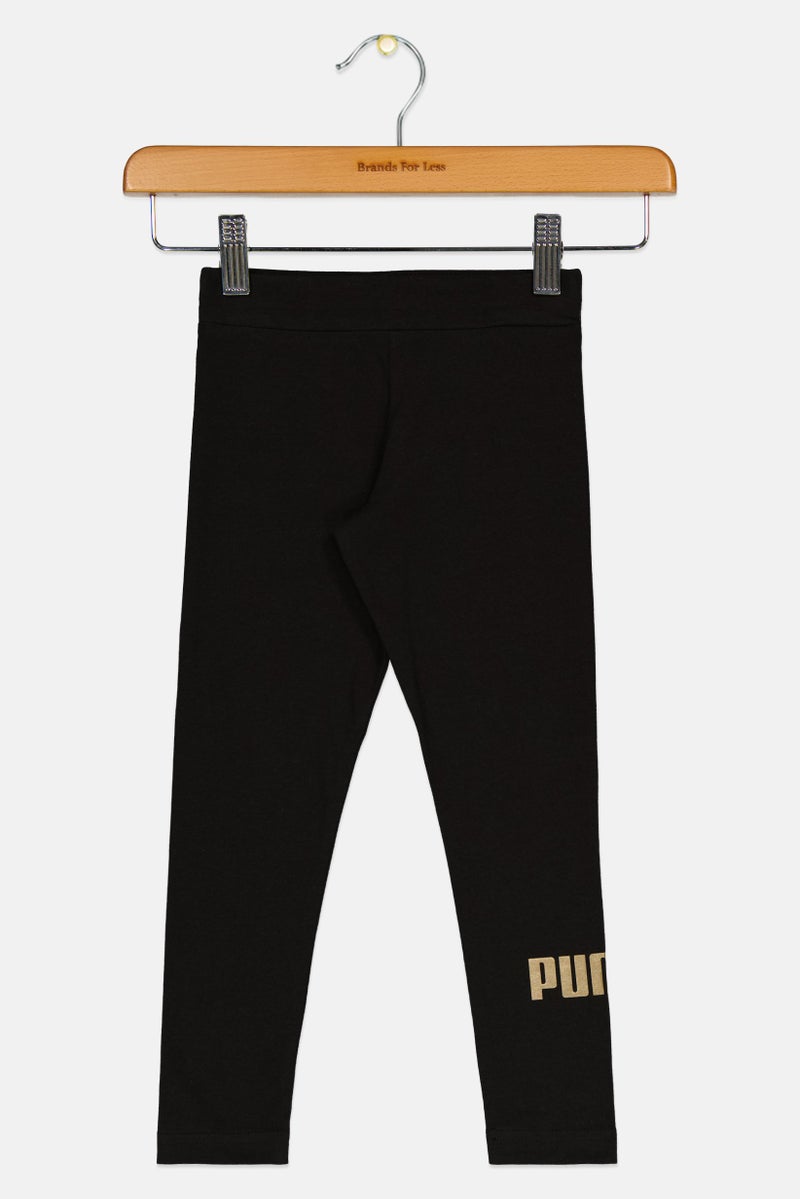 PUMA ملابس رياضية للبنات، ليغينغز للجري، أسود - Image 1