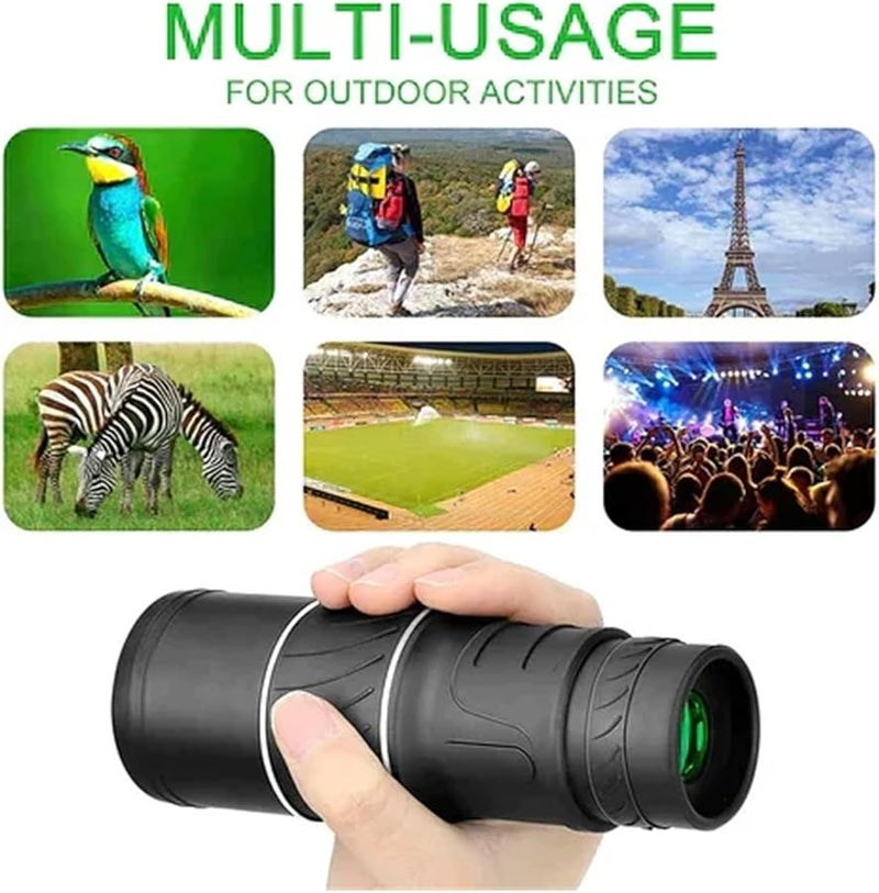 16x52 Clip Monocular Telescope 16x52 40X60 Zoom Dual Scope for Hunting Camping - Image 5