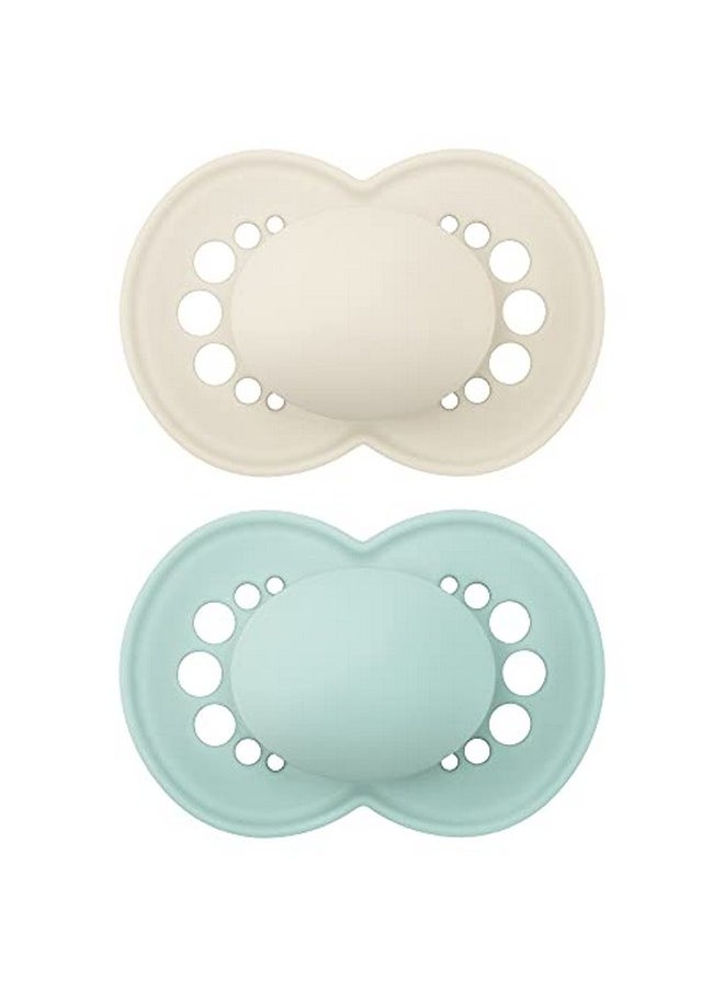 MAM Original Matte Pacifier (1 Sterilizing Pacifier Case) Pacifiers 6 Plus Months Unisex Baby Pacifier Best Pacifiers For Breastfed Babies Sterilizing Storage Case 616 Months (Pack Of 2)  - Image 1