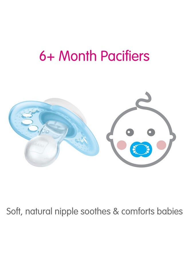MAM Original Matte Pacifier (1 Sterilizing Pacifier Case) Pacifiers 6 Plus Months Unisex Baby Pacifier Best Pacifiers For Breastfed Babies Sterilizing Storage Case 616 Months (Pack Of 2)  - Image 4