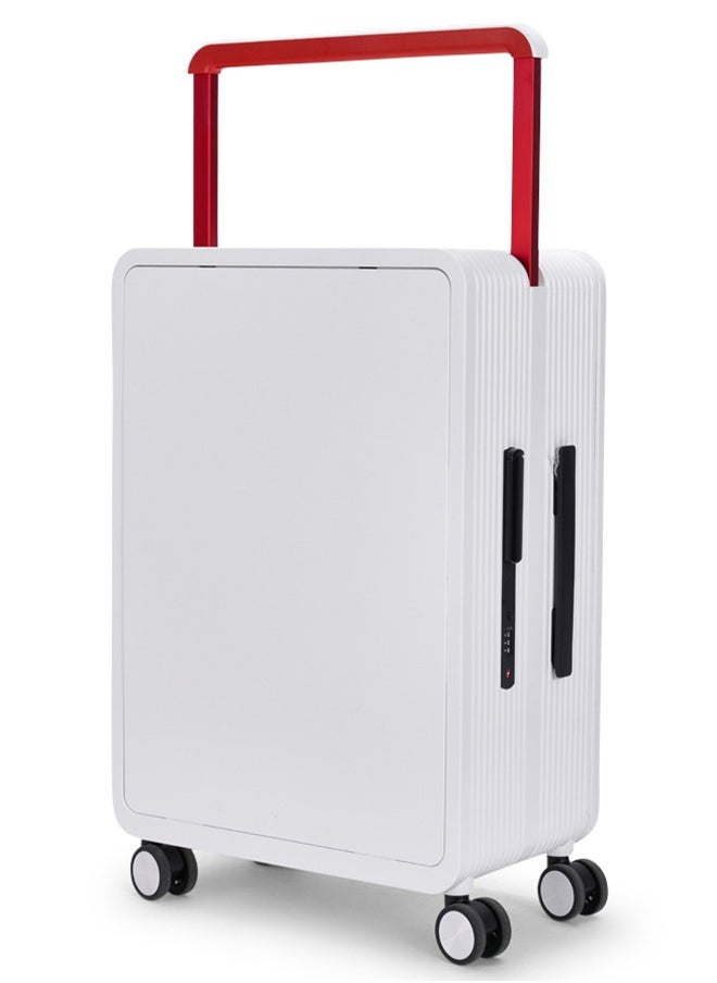 LIMRA - Travel Bag It contains two compartments From Limra Made Of PC Cabin Carry Check-In Luggage Trolley Size 20 inch Color White - Image 1