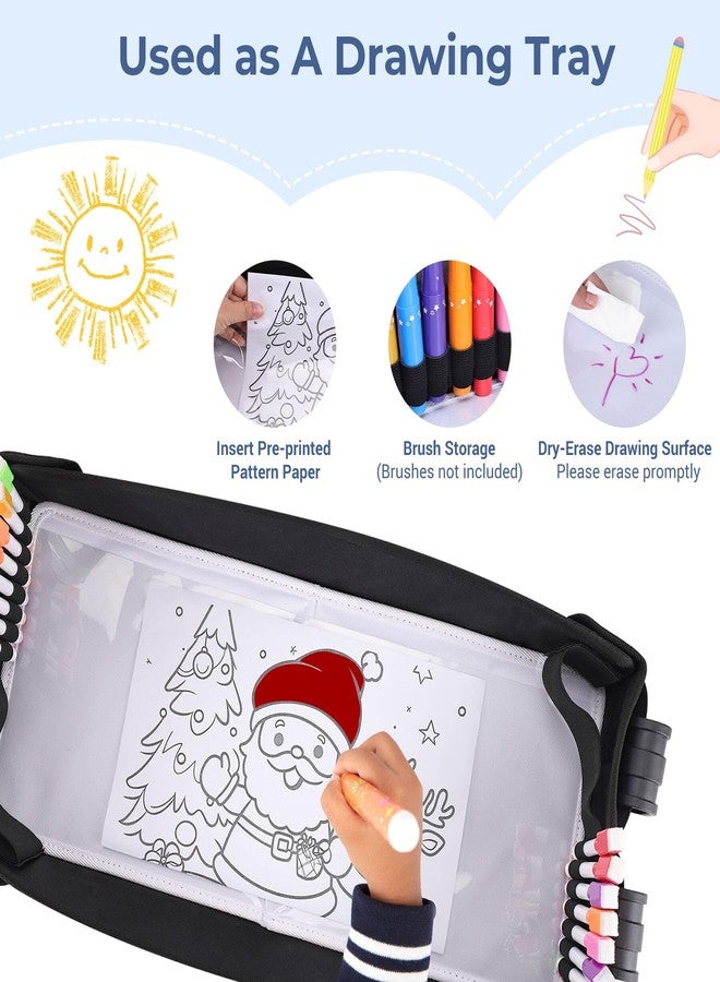 COOLBEBE صينية وجبات خفيفة لعربة الأطفال من كول بيبي متوافقة مع عربة وندرفولد، وجبات خفيفة وأنشطة للأطفال قابلة للطي ومُحسّنة مع صينية رسم، ملحقات عربة وندرفولد W4 مع حامل أكواب وجيوب شبكية (سلسلة W4) - Image 5