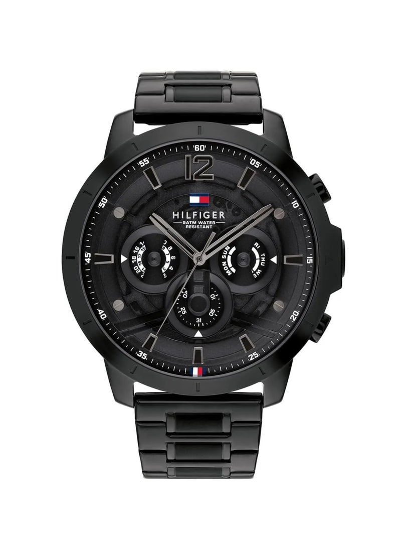 TOMMY HILFIGER Tommy Hilfiger Men's Quartz Multifunction Watch with Black Stainless Steel Strap - 1710494  - Image 1