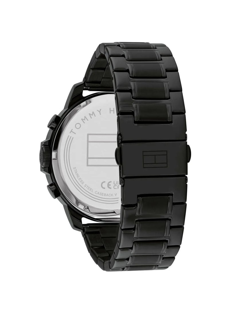 TOMMY HILFIGER Tommy Hilfiger Men's Quartz Multifunction Watch with Black Stainless Steel Strap - 1710494  - Image 3