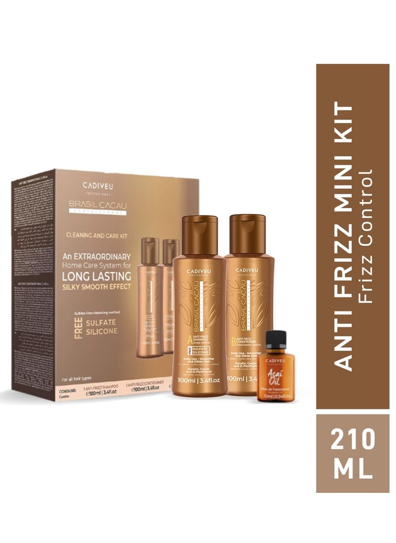 Brasil Cacau Brasil Cacau Mini Kit Sulfate Free 210ml Pack of 3  - Image 2