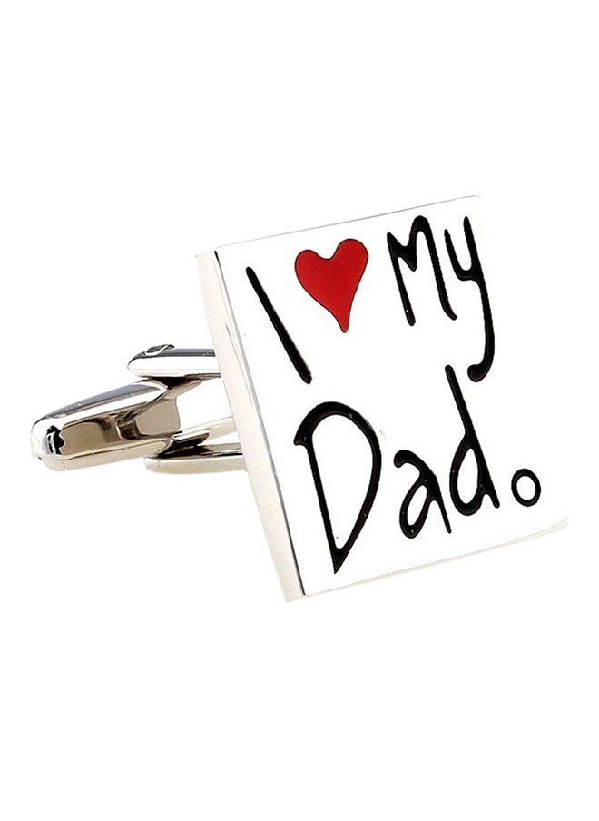 NIBEMINENT - Exquisite I Love My Dad Shirt Cufflinks - Image 1