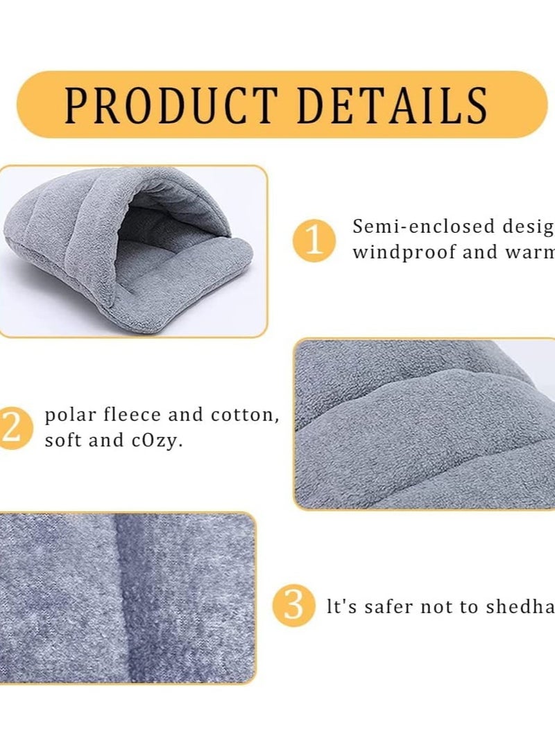 KASTWAVE Bed Hamster Bed Sleeping Bag Cave Nest Cushion Soft Warm Slippers House Pet Winter Bedding Cage Accessories for Small Animal Squirrel Hedgehog Rat Chinchilla Ferret - Image 4