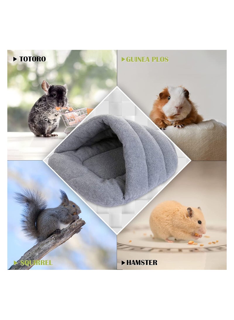 KASTWAVE Bed Hamster Bed Sleeping Bag Cave Nest Cushion Soft Warm Slippers House Pet Winter Bedding Cage Accessories for Small Animal Squirrel Hedgehog Rat Chinchilla Ferret - Image 3