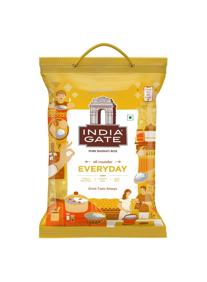 India Gate Basmati Rice Everyday 5 kg - Image 1