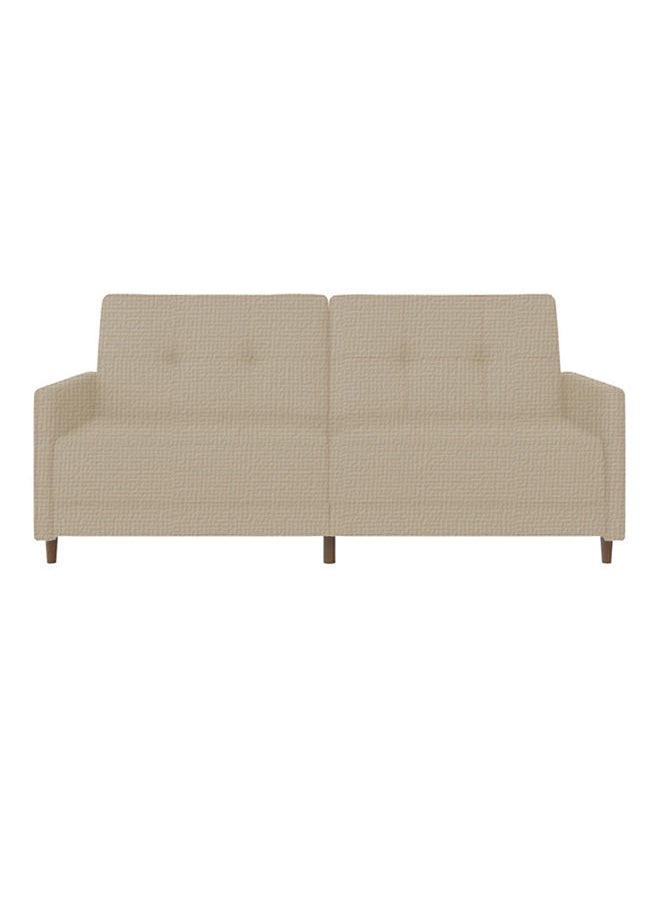 Soufa Dibaj Odessa | 2-Seater Sofa Upholstered In Velvet 193x85x86 cm  - Light Beige - Image 4